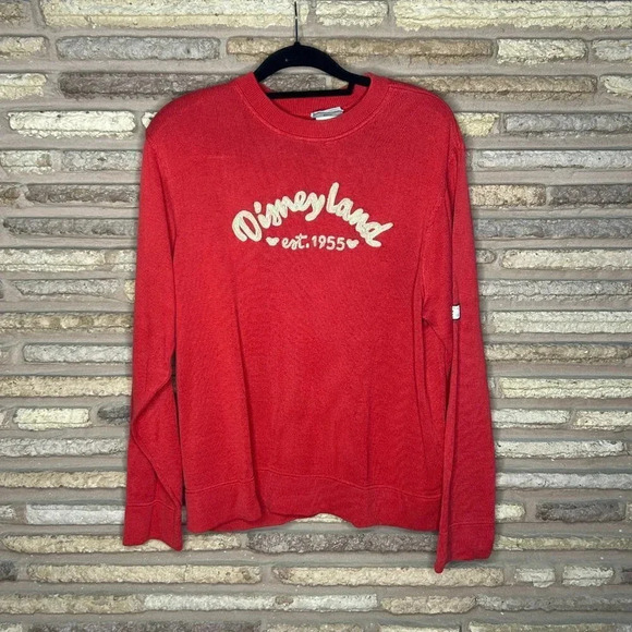 Disneyland Resort Mens Womens Oversized Embroidered Cozy Sweater - Picture 1 of 6